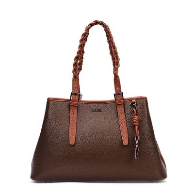 Bolsa Grande Floater Marrom Dark Alça Ombro