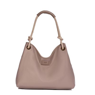 Bolsa Nylon Alça De Ombro Cinza