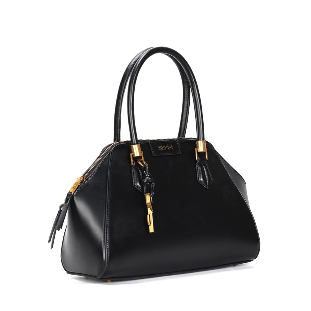 Bolsa Soft Preta Alça Dupla - Santa Lolla