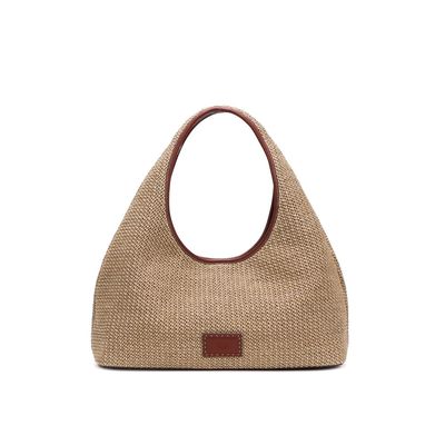 Bolsa Hobo Grande Palha Bege Sand