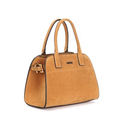 Bolsa P Material Camurça Mostarda