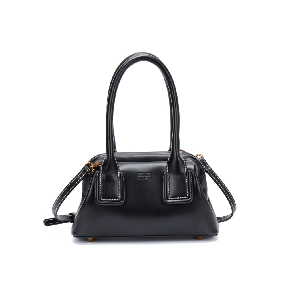 Bolsa Soft Preta Alça Dupla - Santa Lolla