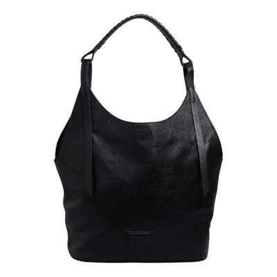Bolsa G Couro Floater Preto