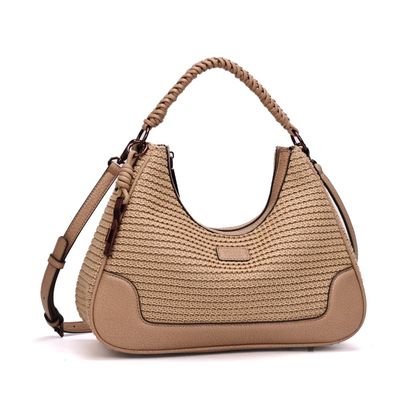 Bolsa Hobo Tramado Alça Dupla