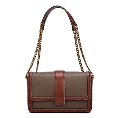 Bolsa Floater Marrom Alça Ombro Corrente