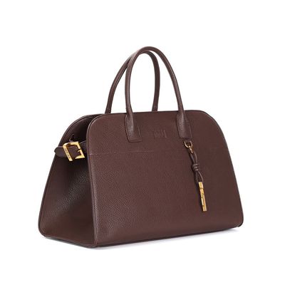 Bolsa Grande Floater Marrom Dark Alça Ombro