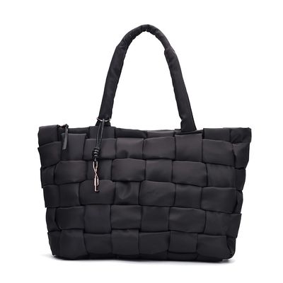 Bolsa Grande Nylon Preta Alça Ombro