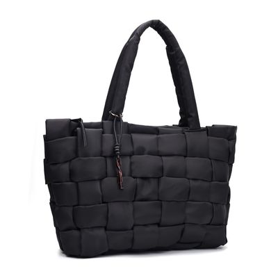 Bolsa Grande Nylon Preta Alça Ombro