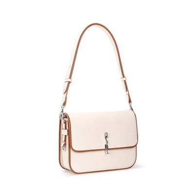 Bolsa Baguete Soft Marfim Alça De Ombro