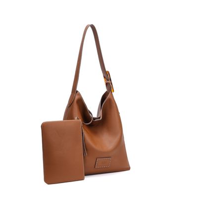 Bolsa Hobo Grande E Clutch Floater Marrom