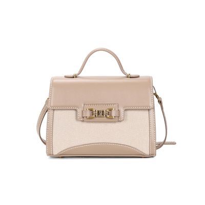 Bolsa Canvas Transversal Bege Bridão