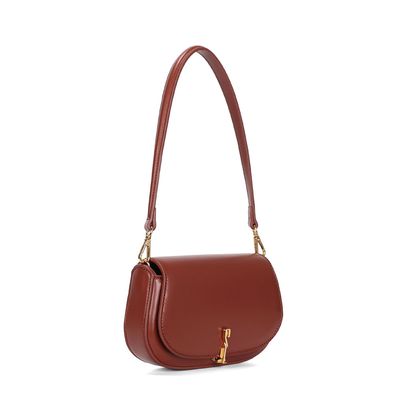 Bolsa Soft Alça De Ombro Marrom Ferrugem