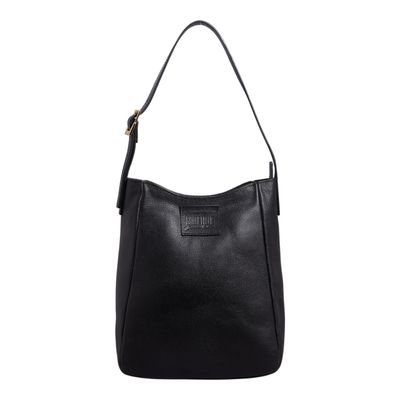 Bolsa G Couro Floater Preto