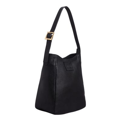 Bolsa G Couro Floater Preto
