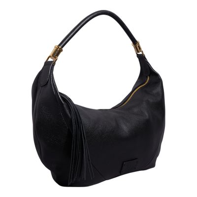 Bolsa M Couro Floater Preto