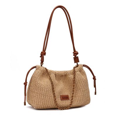 Bolsa Tramado Bege Alça Ombro