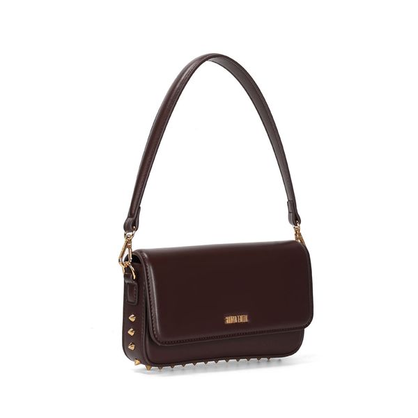 Bolsa Pequena Soft Alça Dupla Marrom