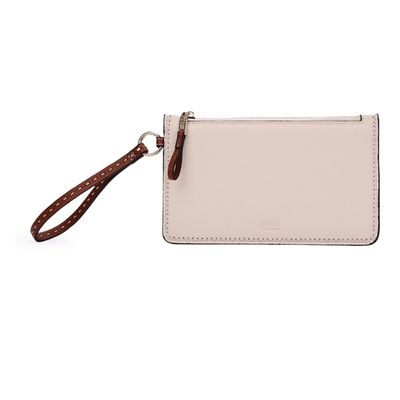 Clutch Floater Alça De Mão Pespontos Off White