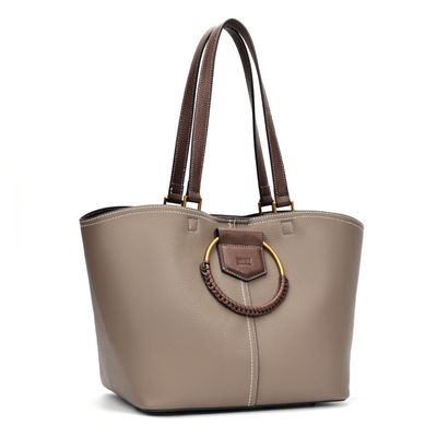 Bolsa Grande  Floater Cinza Fog Alça Ombro