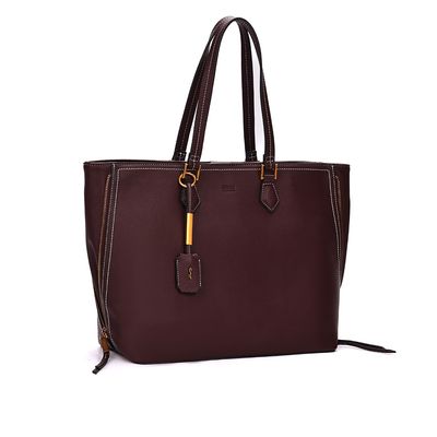 Bolsa Shopper Grande Floater Marrom Cocoa Zíper