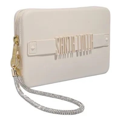 Clutch Borracha Alça De Mão Off White