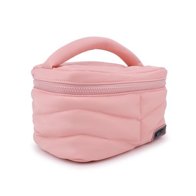 Necessaire Frasqueira Nylon Rosa Bebê