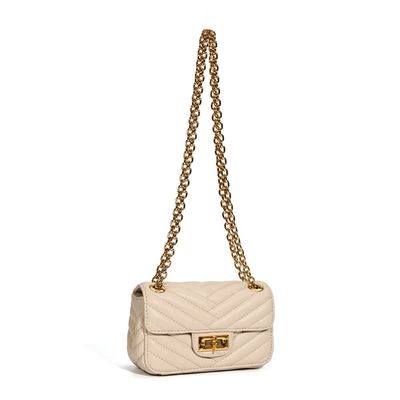 Bolsa Pequena Soft Transversal Bege