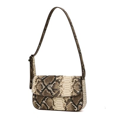 Bolsa Estampa Animal Print Cobra Alça Ombro