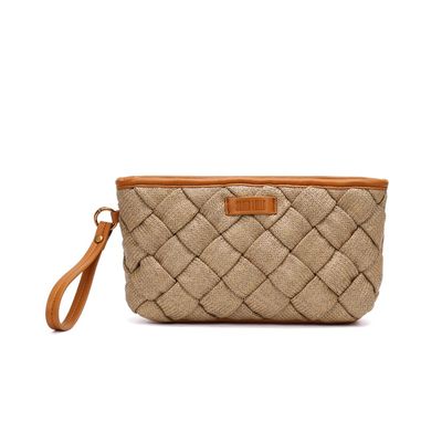 Clutch Tramado Bege