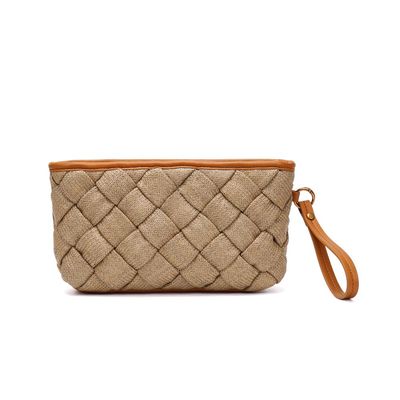 Clutch Tramado Bege