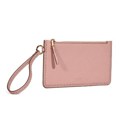 Clutch Floater Pespontos Alça De Mão Rose