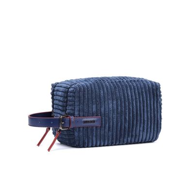 Necessaire Atoalhado Azul Navy Alça De Mão