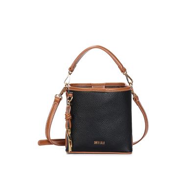 Bolsa Bucket Floater Preta Alça Dupla