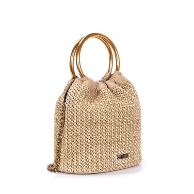 Bolsa P Tramado Bege