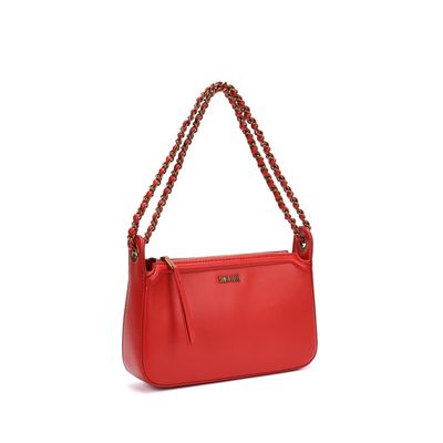 Bolsa Pequena Soft Vermelho Alça De Ombro