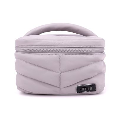 Necessaire Frasqueira Nylon Cinza Fog