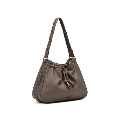 Bolsa Grande Floater Cinza Fog Alça Ombro