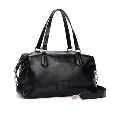 Bolsa Mala Rustico Alça Dupla Transversal Preto