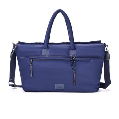 Bolsa Mala Nylon Alça Tiracolo Azul Grande