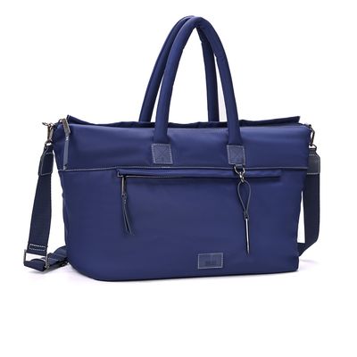 Bolsa Mala Nylon Alça Tiracolo Azul Grande