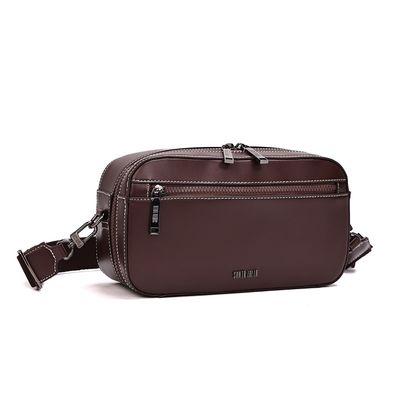 Necessaire Soft Marrom Dark Alça Ombro