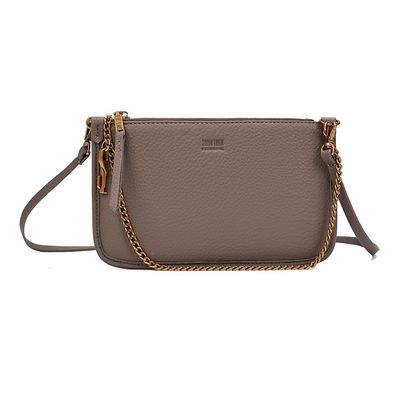 Bolsa Clutch Floater Cinza Alça Transversal