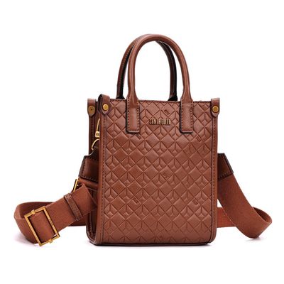 Bolsa Tote Soft Marrom Safari Alça Dupla