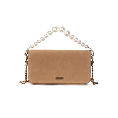 Bolsa P Material Camurça Bege