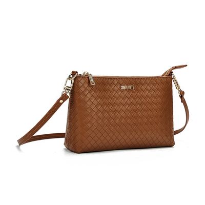 Clutch Soft Caramelo Alça Transversal