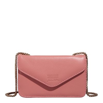 Bolsa P Couro Floater Soft Pink