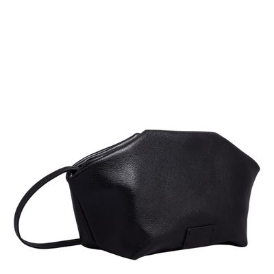 Bolsa M Couro Floater Preto