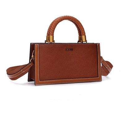 Bolsa Tote Pequena Floater Marrom Duas Alças