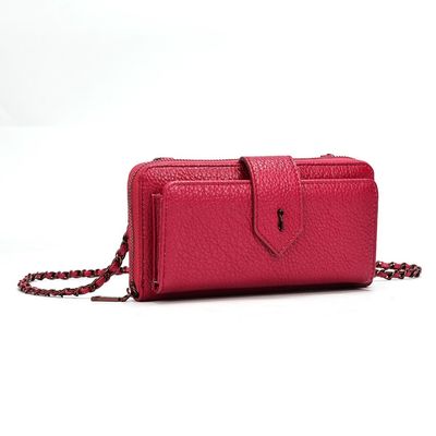 Bolsa Carteira Floater Rosa Pink Alça Corrente Transversal