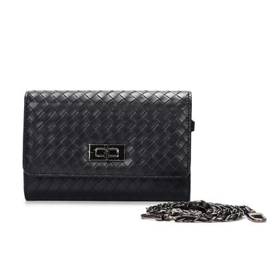 Bolsa Carteira Soft Texturizada Transversal Preta